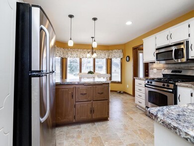 View of the kitchen from the dining room