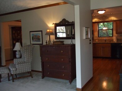 Looking from the foyer