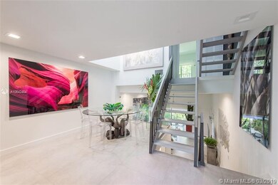 Off the kitchen,a beautiful dining area.