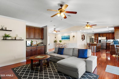 Living Room and Wet Bar