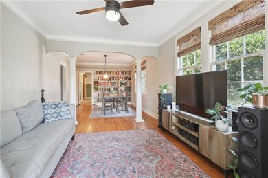 Front door opens into the living room with great window light