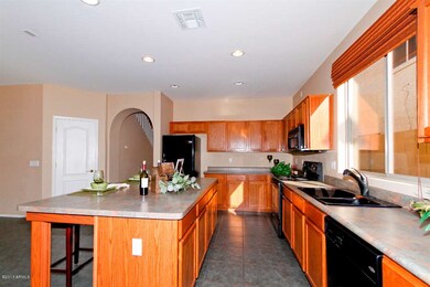 Kitchen open to family room