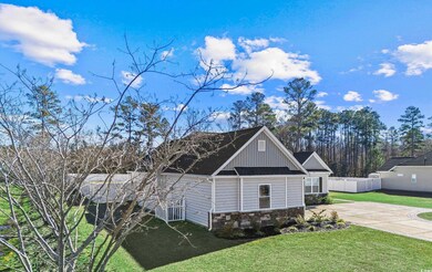 View of front of house with a front lawn