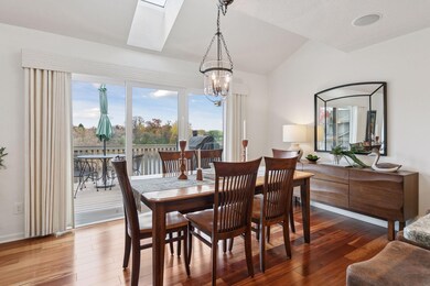 Dining area that is very spacious and overlooks the deck and golf course.