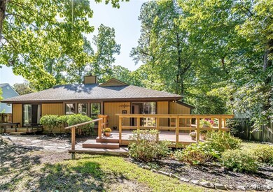 Back of house with with 15'.18' deck
