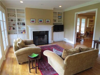 Family room off the kitchen. It views out onto the