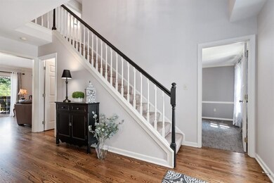 2 Story entry with hardwood flooring