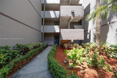 View of the building entrance.