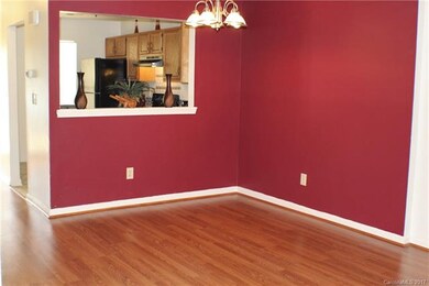 Dining Area with new laminate flooring.
