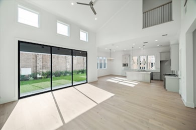 First Floor Living with sliding stacking doors to