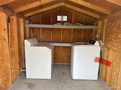 Laundry room with washer and dryer