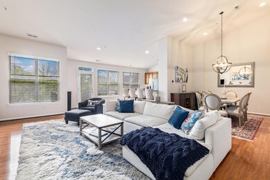 Gleaming wood floors.