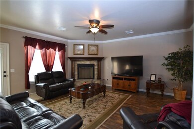 Large family room with plenty of natural light and