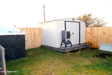Backyard with shed