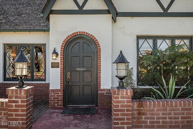 Brick front porch