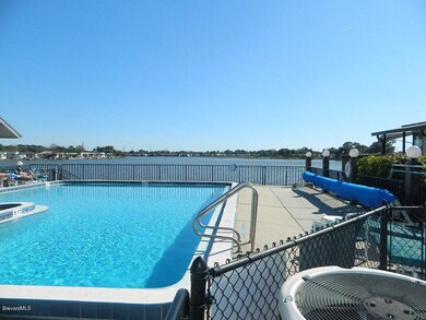 Large Pool Overlooking Lake
