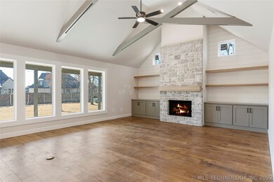 Vaulted ceilings with scissor truss beams.