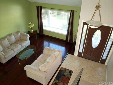 Elegant Front Door, Living Room with Vaulted Ceiling