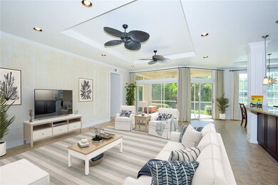 Virtually Staged Photo of Living Room