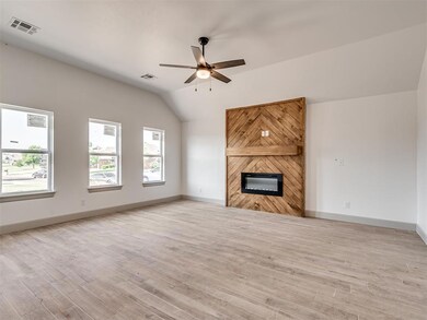 Unfurnished living room with a fireplace, ceiling 
