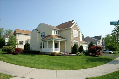 This home is situated on a corner lot and surround
