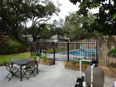 Huge backyard with vinyl pool and alley access