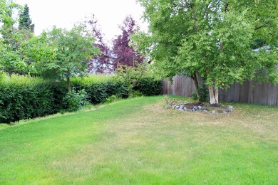 Fenced and landscaped back yard