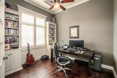 Private office with French doors, built-ins and ha