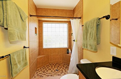 Large Master Tiled Shower!