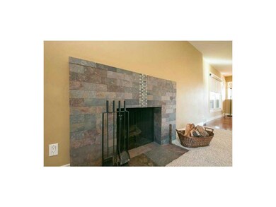 Fireplace.