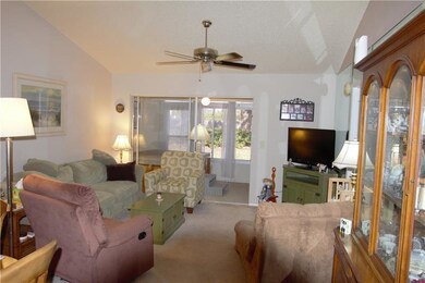 A large but still cozy living room. The view of th