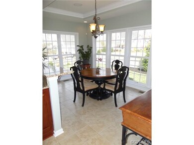 The morning room offers an abundance of natural li