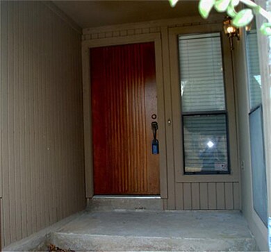 Front door with covered front porch
