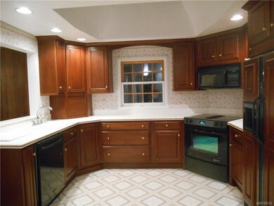 Plenty of kitchen cabinets and counter space. Newe