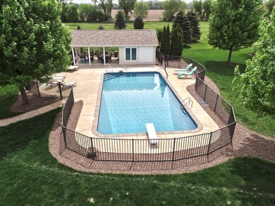 with pool house