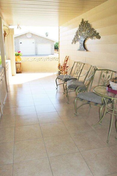 Cozy and private front porch