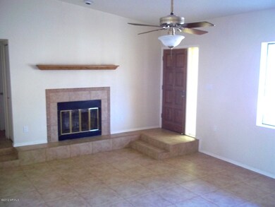 Living room with fireplace
