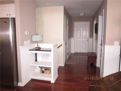 looking towards front entrance.  door on