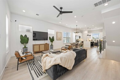 Living area. Photo of the model home. Finishes & s