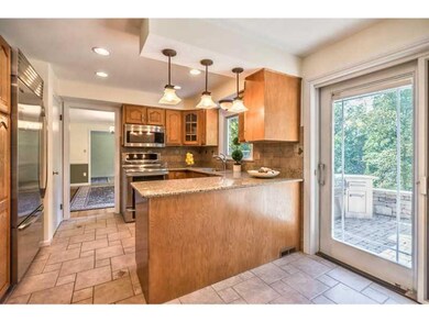 Kitchen. You have easy access to the back stone pa