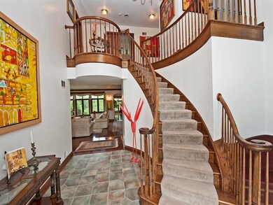 Gorgeous two story entry.  Ceramic tile flooring. 