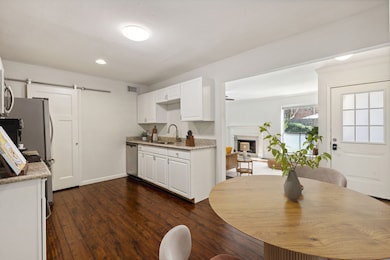 Upon entering you are greeted by gleaming hardwood