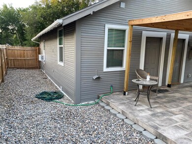 Side of House with French Drains