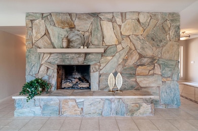 Stunning Stone Fireplace