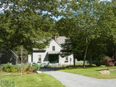 Exterior Front. House with circular driveway