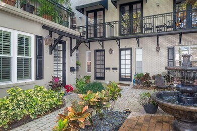 Start your day with a cup of coffee on your balcony overlooking the courtyard and end it sipping wine with friends by the fountain.