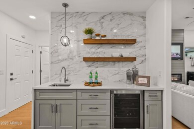 Built in wet bar