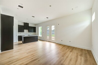 large open concept with access to an oversized yar