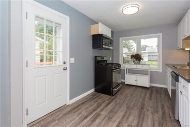 Kitchen and side entrance