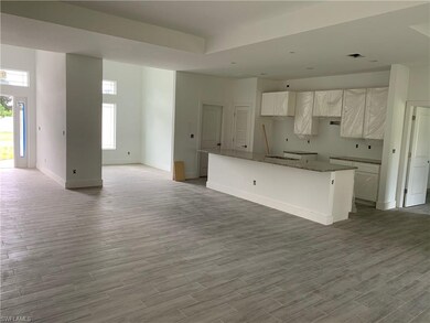 open floorpan; under construction
